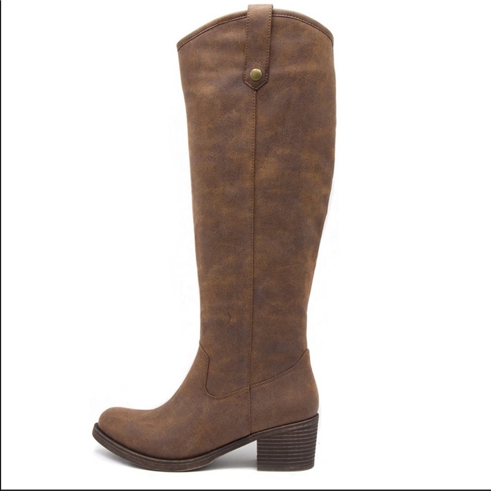 Rampage Tall Boots sz 7.5 Brown Distress NEW # 664
